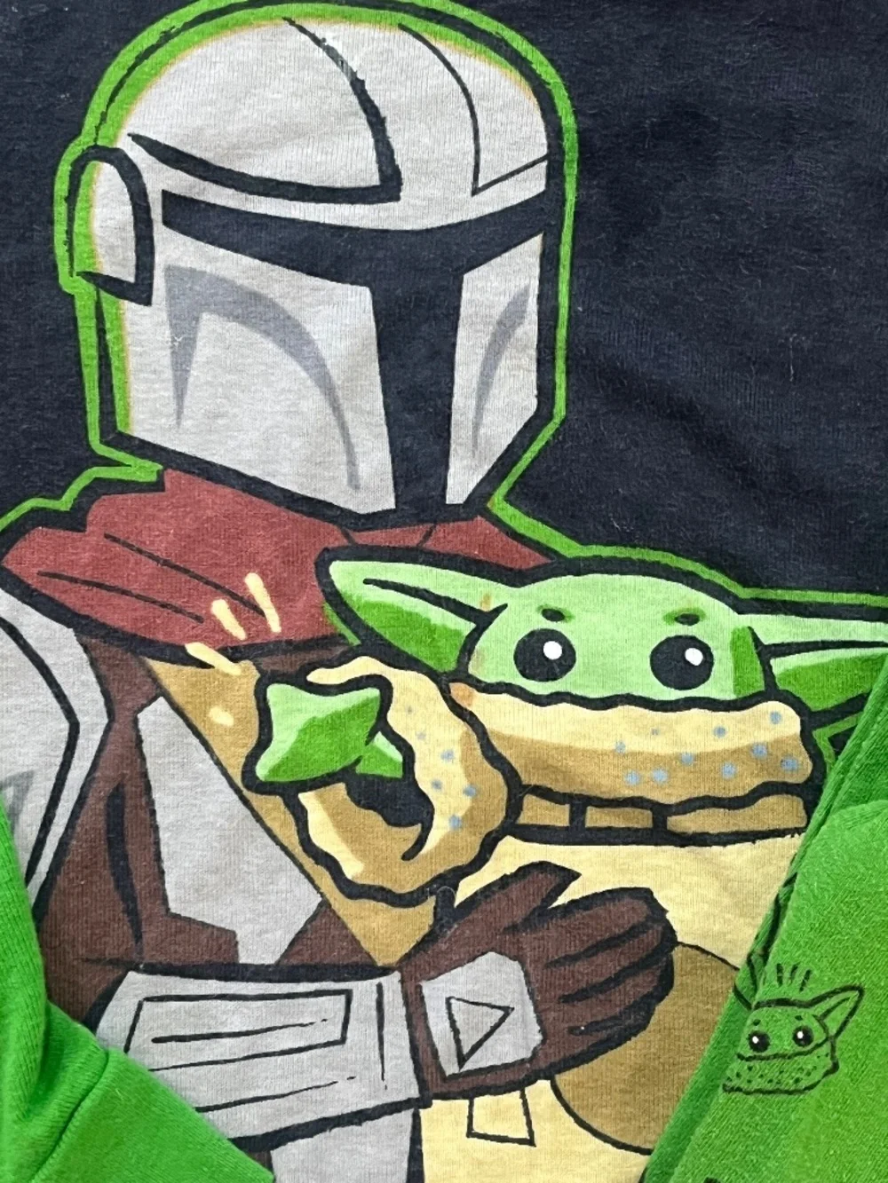 Star Wars Grogu and Mandalorian 5 piece Pajama Set Size 10